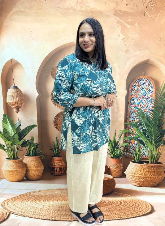 STRAIGHT TUNIC (PURE CAMRIC COTTON)
