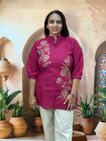 STRAIGHT TUNIC (DHABU COTTON)