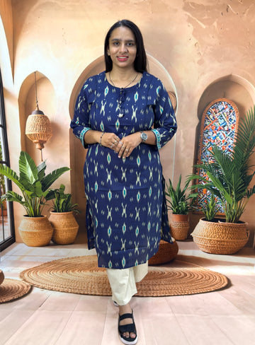 STRAIGHT KURTI (PURE CAMRIC COTTON)