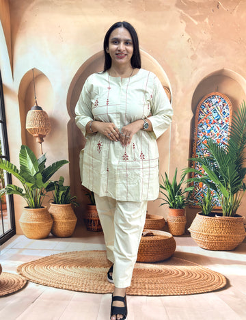 CORDSET  (DHABU COTTON , WITH WORK)