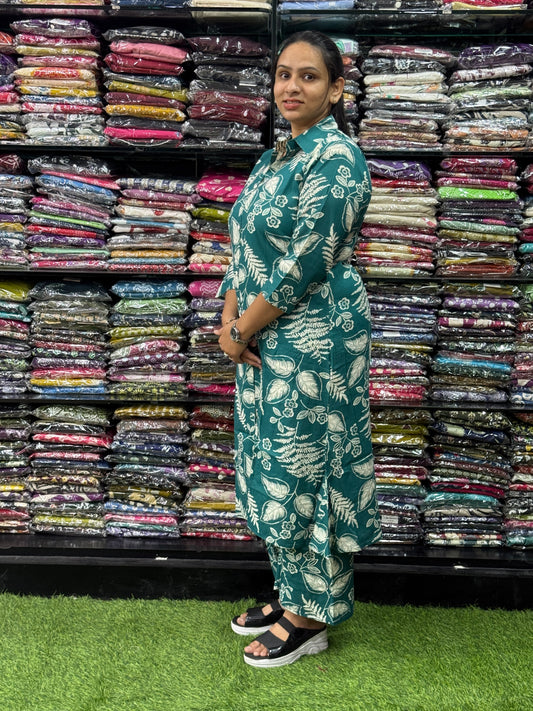 STRAIGHT KURTI PLAZO  (RAYON)