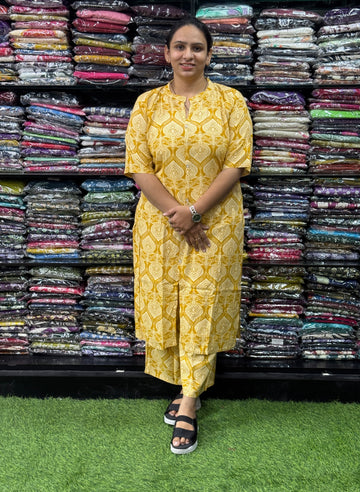 STRAIGHT KURTI PLAZO (RAYON)