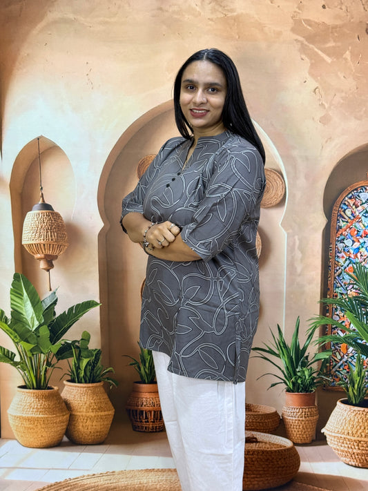 ALINE TUNIC (HEAVY RAYON)