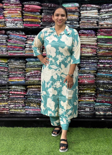 STRAIGHT KURTI PLAZO (RAYON)