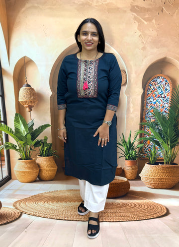 STRAIGHT KURTI (FLEX COTTON)