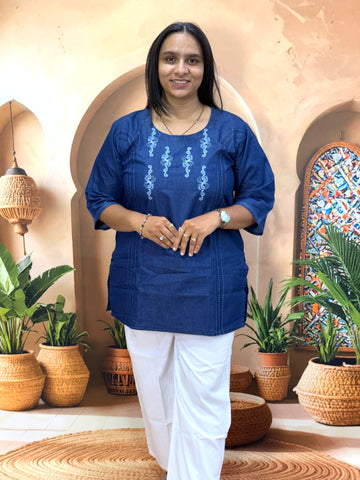 STRAIGHT TUNIC (DENIM)