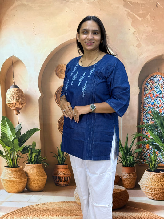 STRAIGHT TUNIC (DENIM)