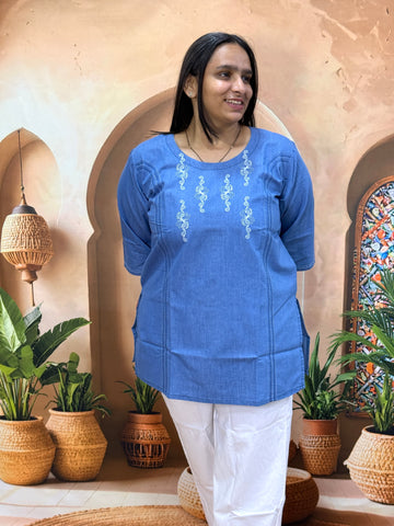 STRAIGHT TUNIC (DENIM)