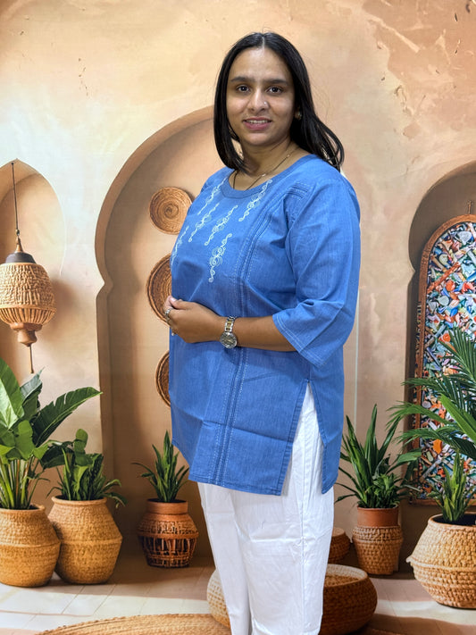 STRAIGHT TUNIC (DENIM)