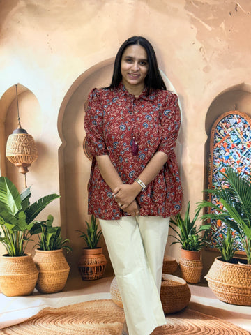 ROUND TUNIC (PURE CAMRIC COTTON)