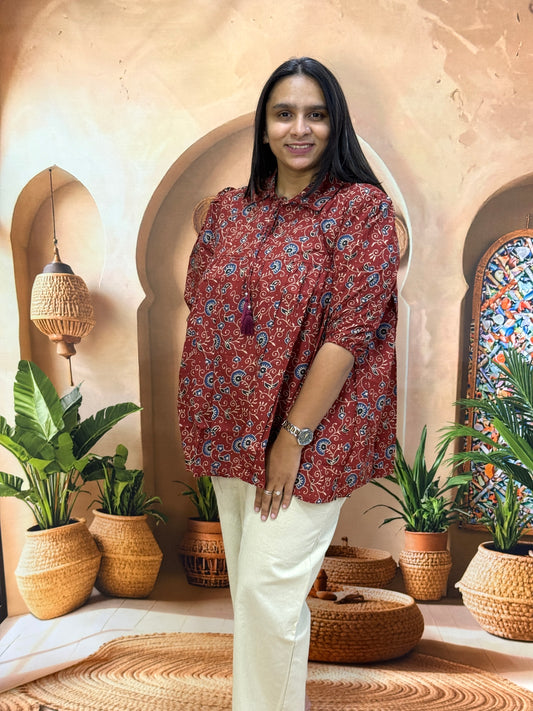 ROUND TUNIC (PURE CAMRIC COTTON)