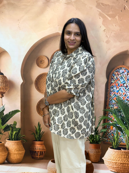 ROUND TUNIC (PURE CAMRIC COTTON)