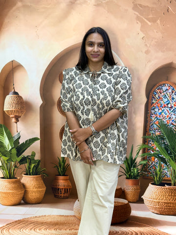 ROUND TUNIC (PURE CAMRIC COTTON)