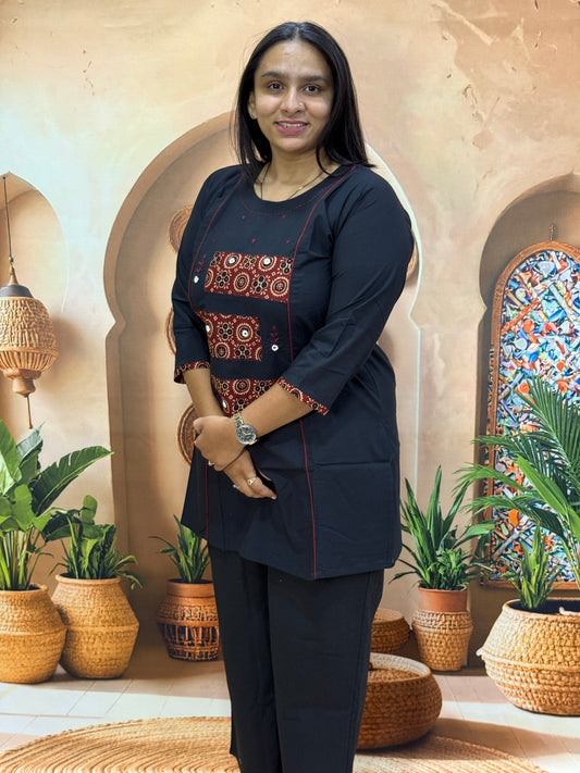 TUNIC (DHABU COTTON WITH WORK)