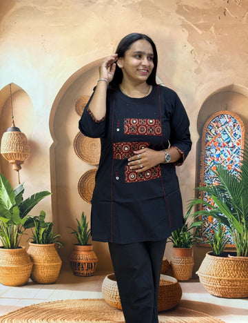 TUNIC (DHABU COTTON WITH WORK)