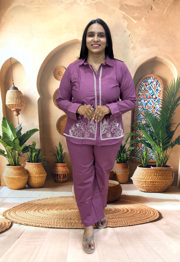 CORDSET (DHABU COTTON WITH WORK)