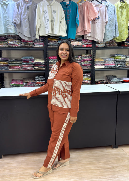 CORDSET (DHABU COTTON WITH WORK)