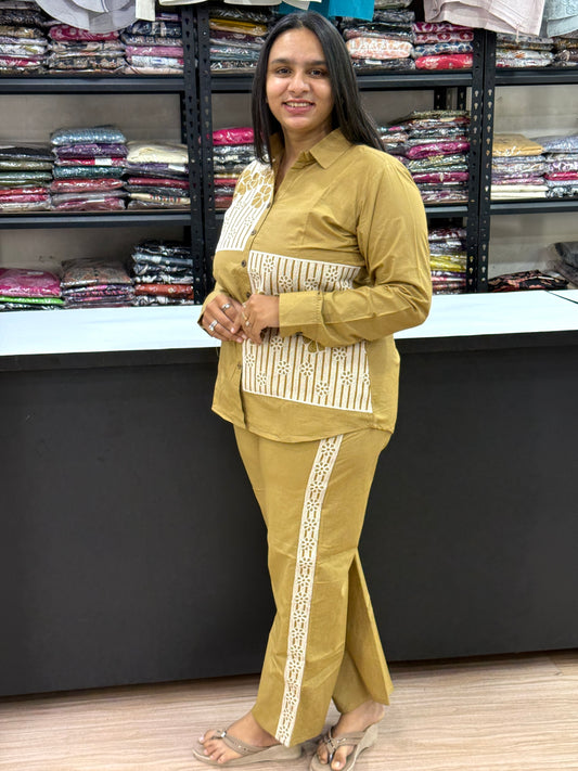 CORDSET (DHABU COTTON WITH WORK)