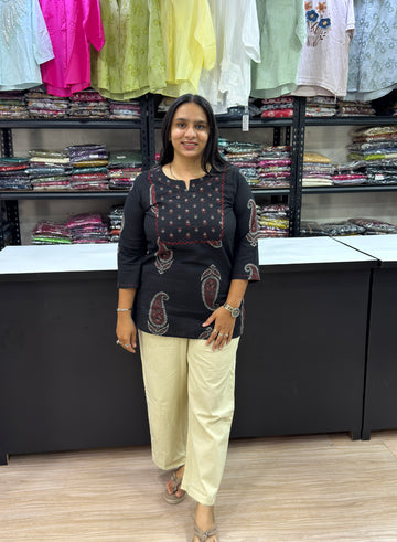 STRAIGHT TUNIC (PURE COTTON WITH WORK)