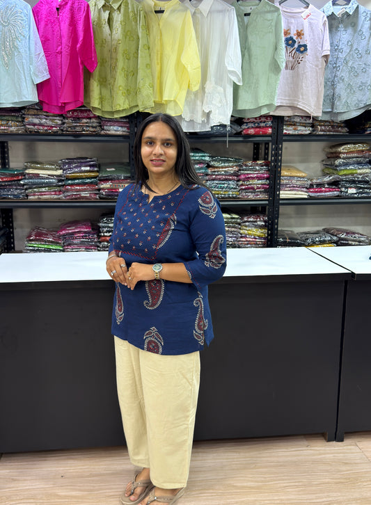 STRAIGHT TUNIC (PURE COTTON WITH WORK)