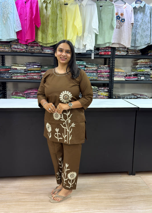 CORDSET (DHABU COTTON WITH WORK)