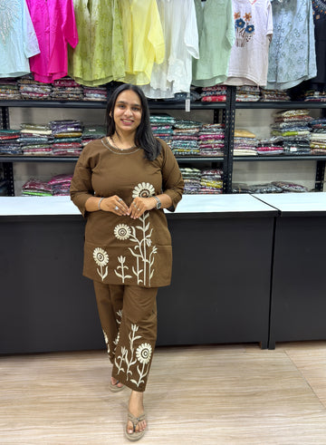 CORDSET (DHABU COTTON WITH WORK)