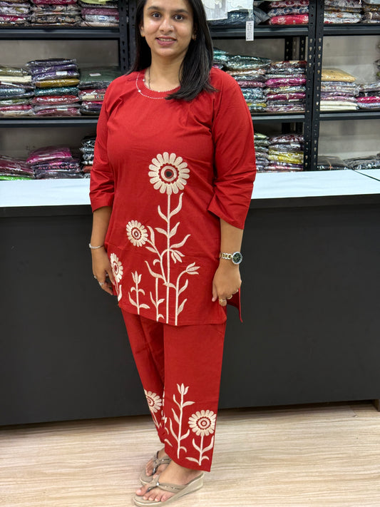 CORDSET (DHABU COTTON WITH WORK)