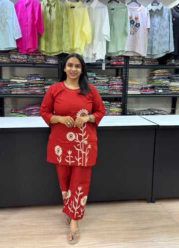 CORDSET (DHABU COTTON WITH WORK)