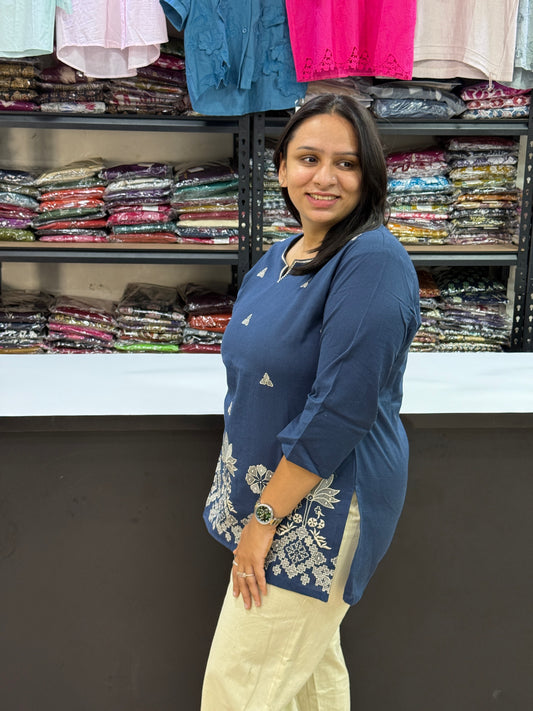 STRAIGHT TUNIC (PURE COTTON WITH WORK)