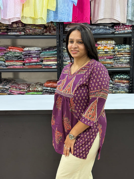 STRAIGHT TUNIC (PURE COTTON WITH WORK)