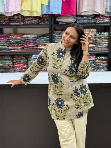 STRAIGHT TUNIC (PURE COTTON WITH WORK)