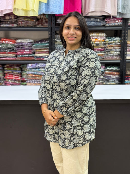 STRAIGHT TUNIC (PURE COTTON WITH WORK)