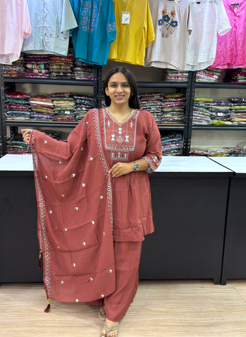 SHORT KURTI PLAZO DUPATTA